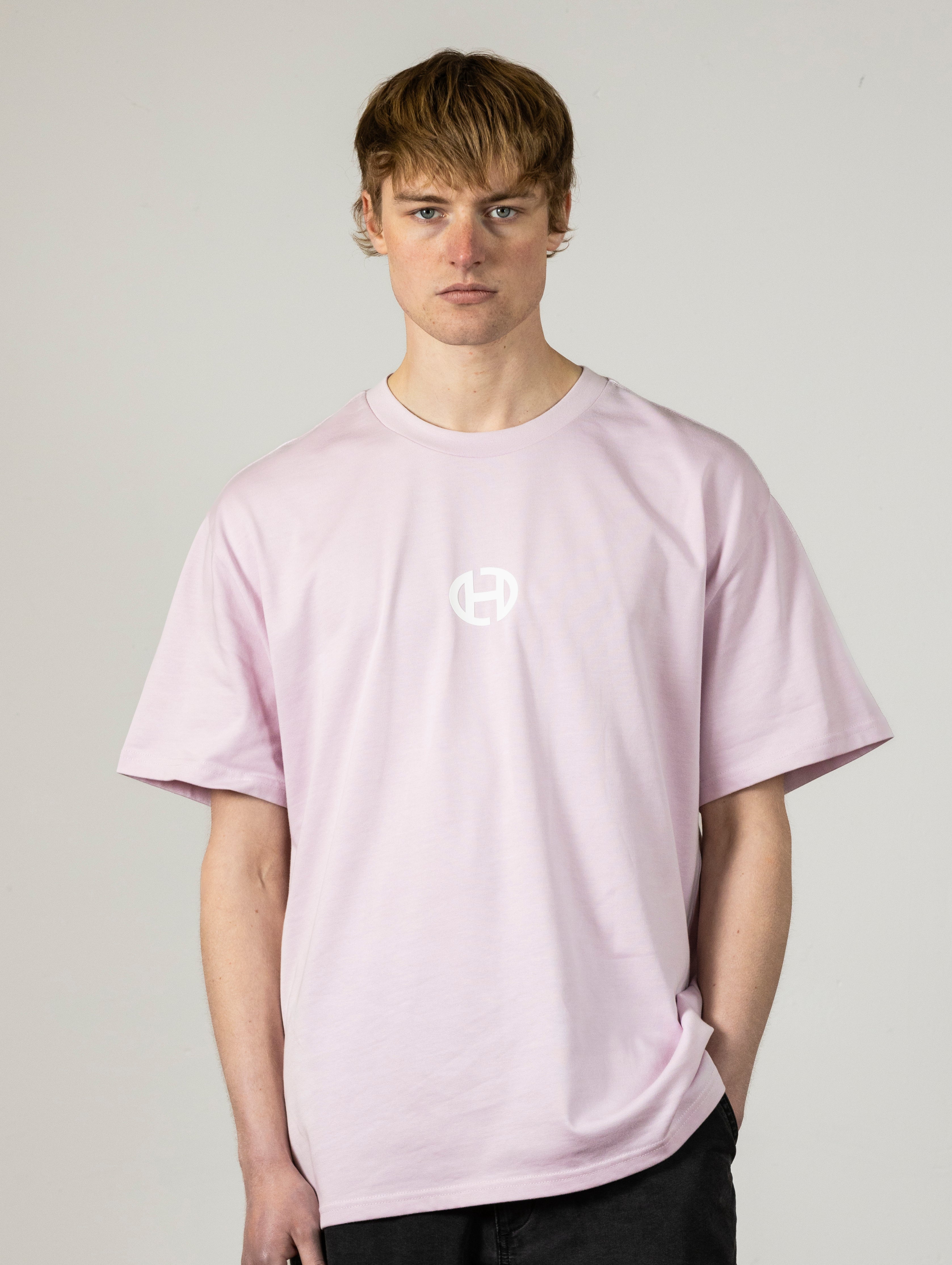 OVAL HEAVYWEIGHT TEE - Lilac/pink