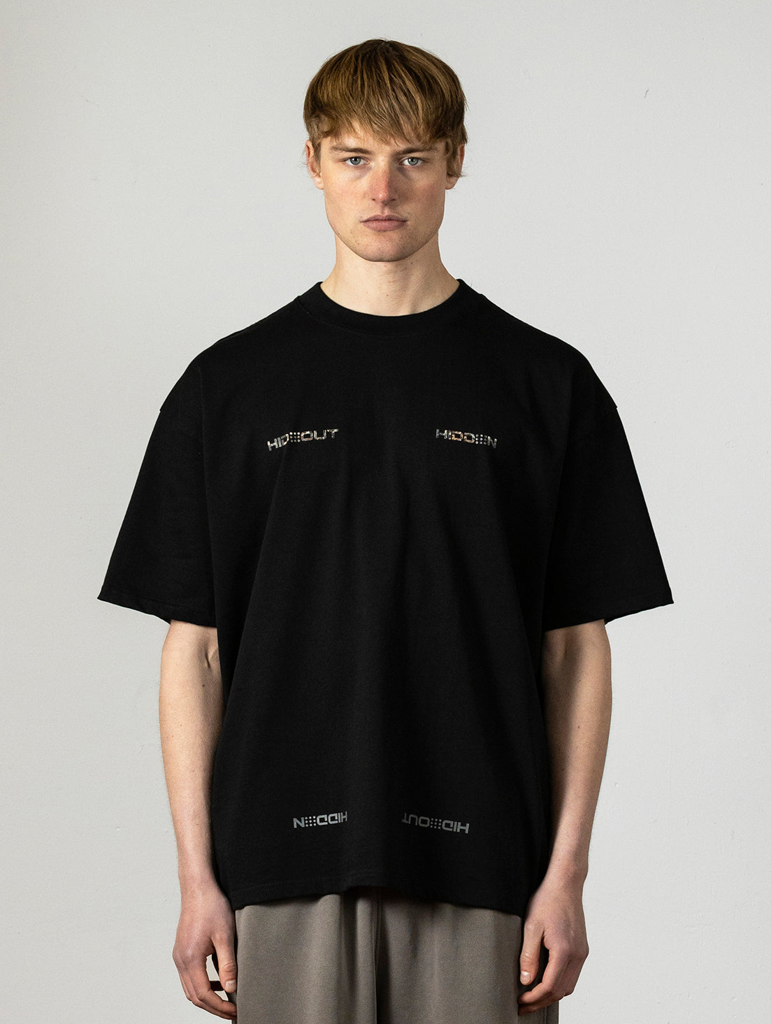 Woodlands Real tree camo T-shirt Black-Oversized fit