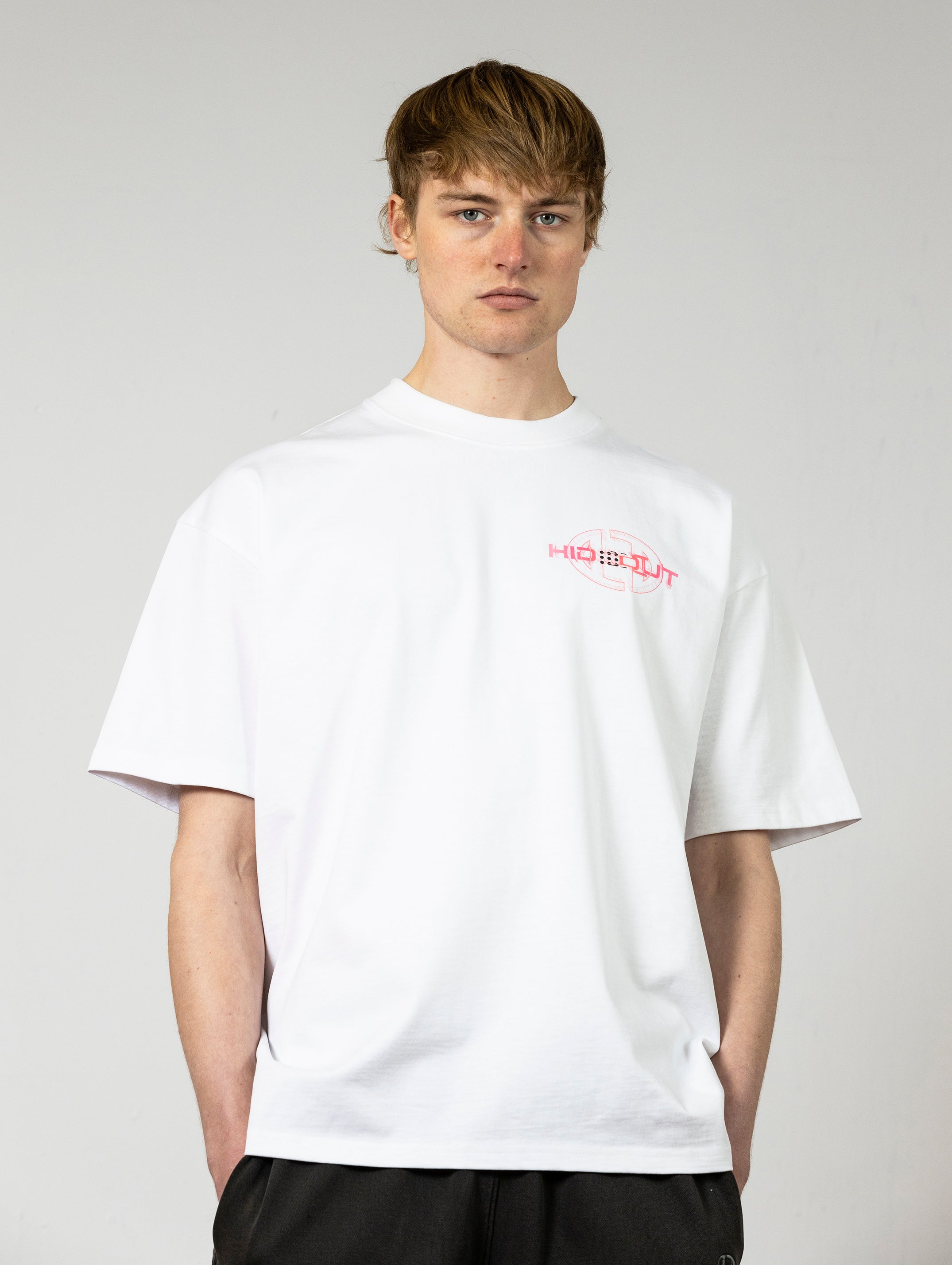 3D OVERLAY TEE-Oversized fit