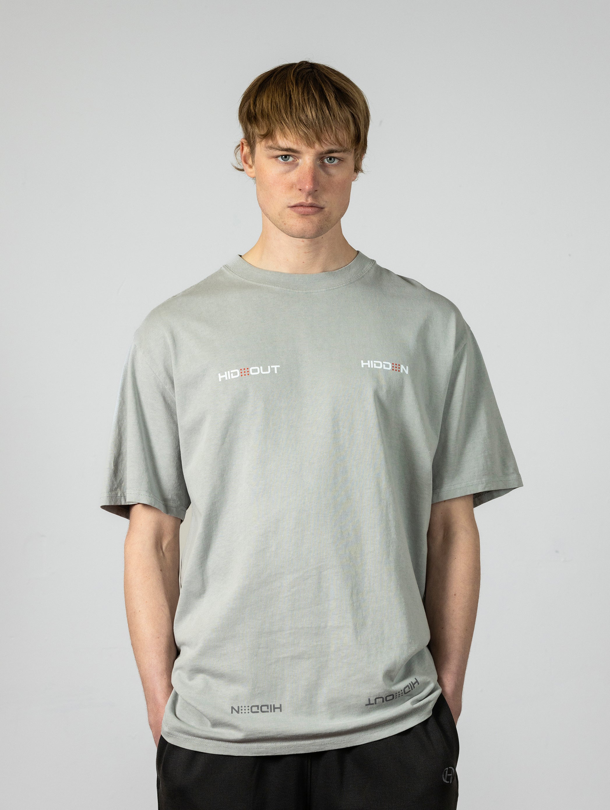 Pixel Tee -Vintage grey-Relaxed Fit