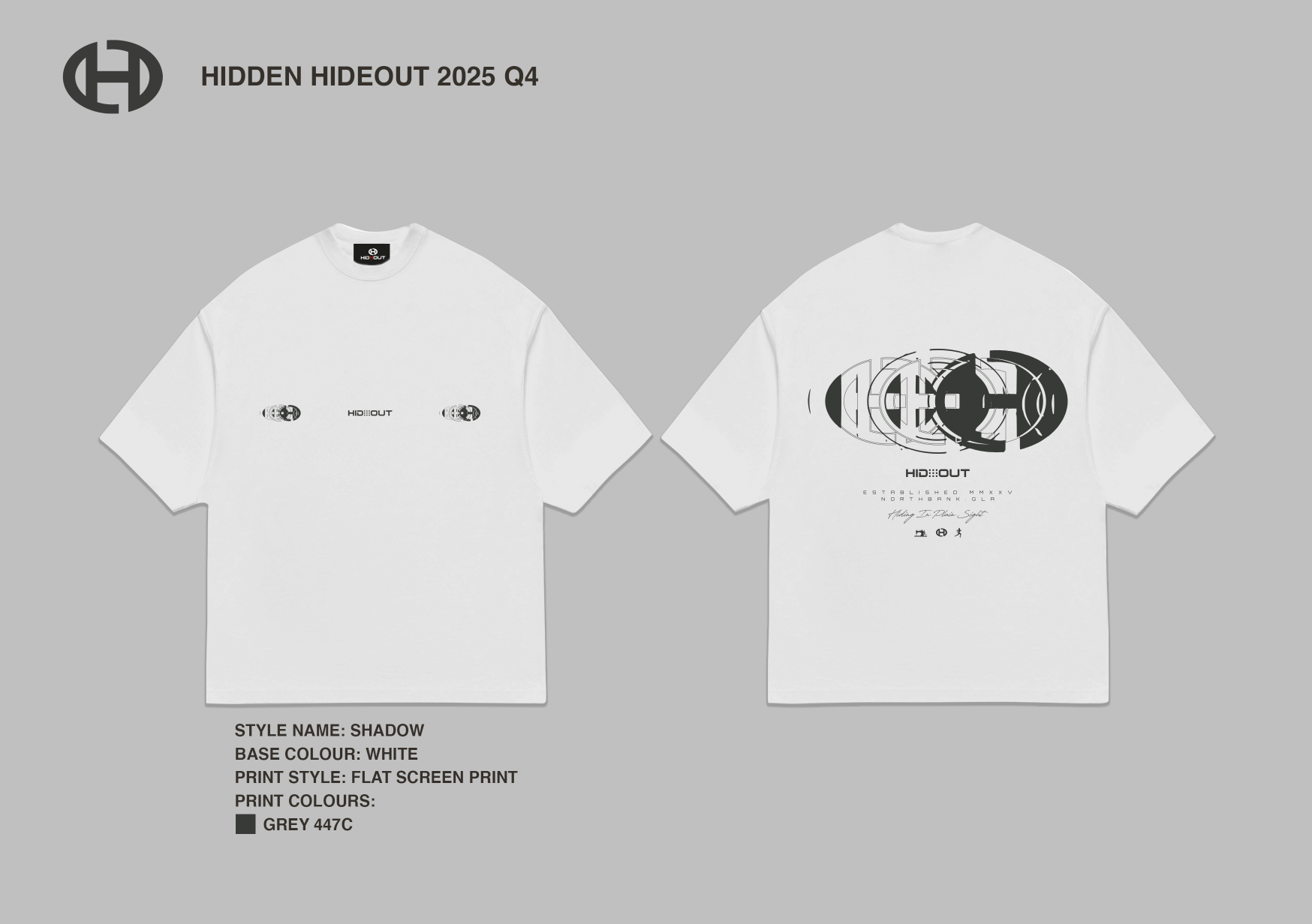 SHADOW TEE-WHITE-OVERSIZED FIT