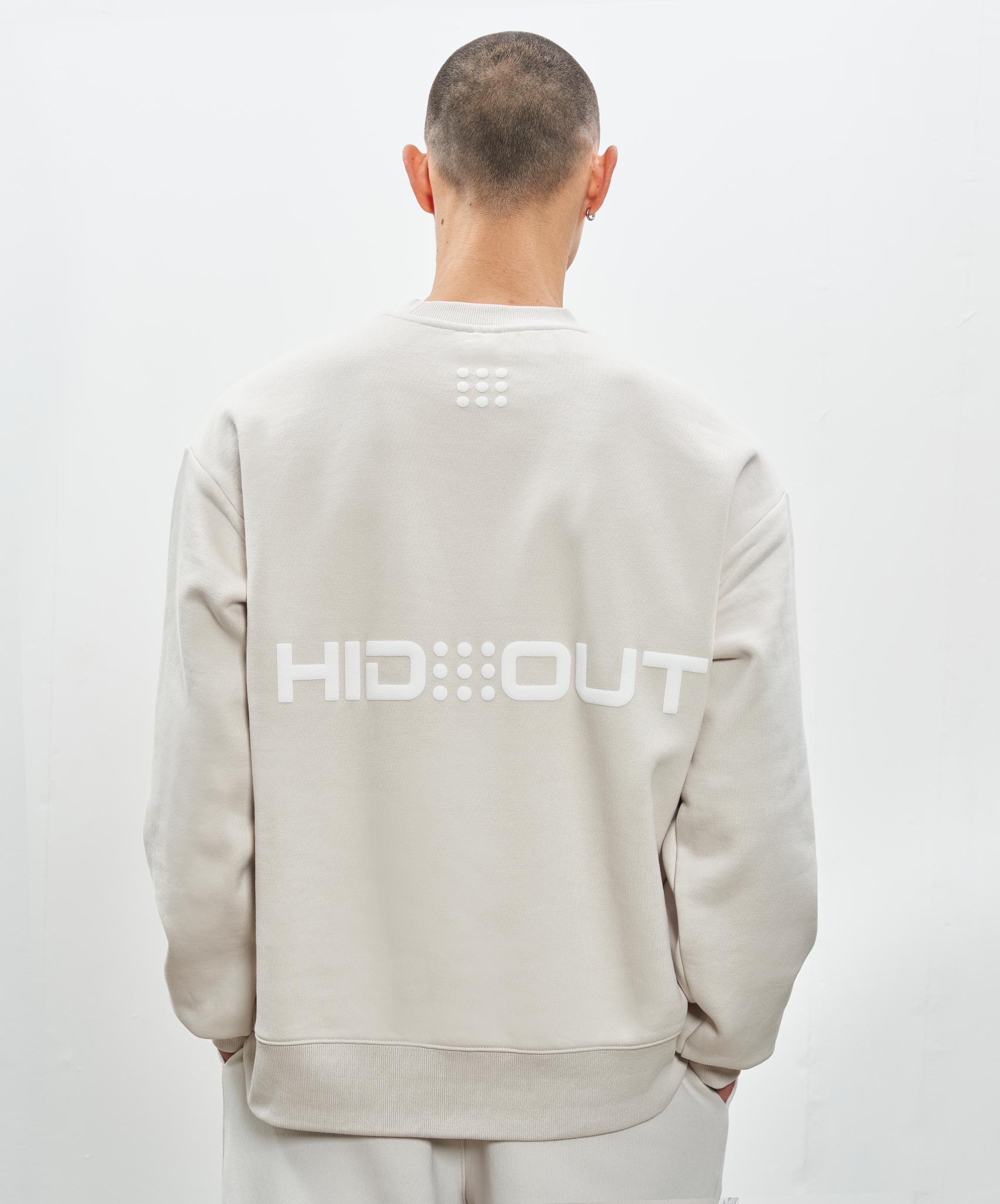LARGE LOGO HEAVYWEIGHT SWEAT - IVORY