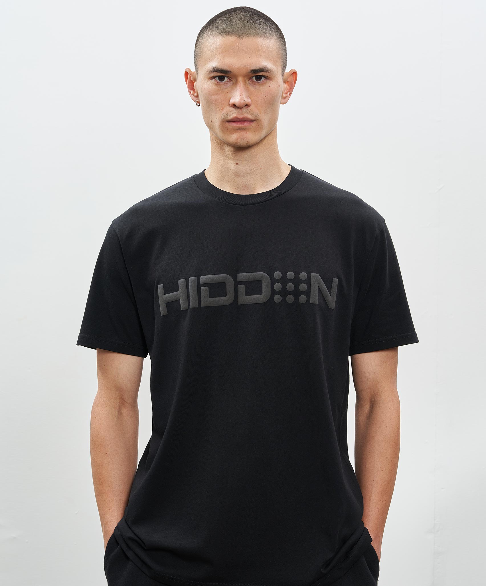 Hidden Hideout Large Logo T-Shirt Black
