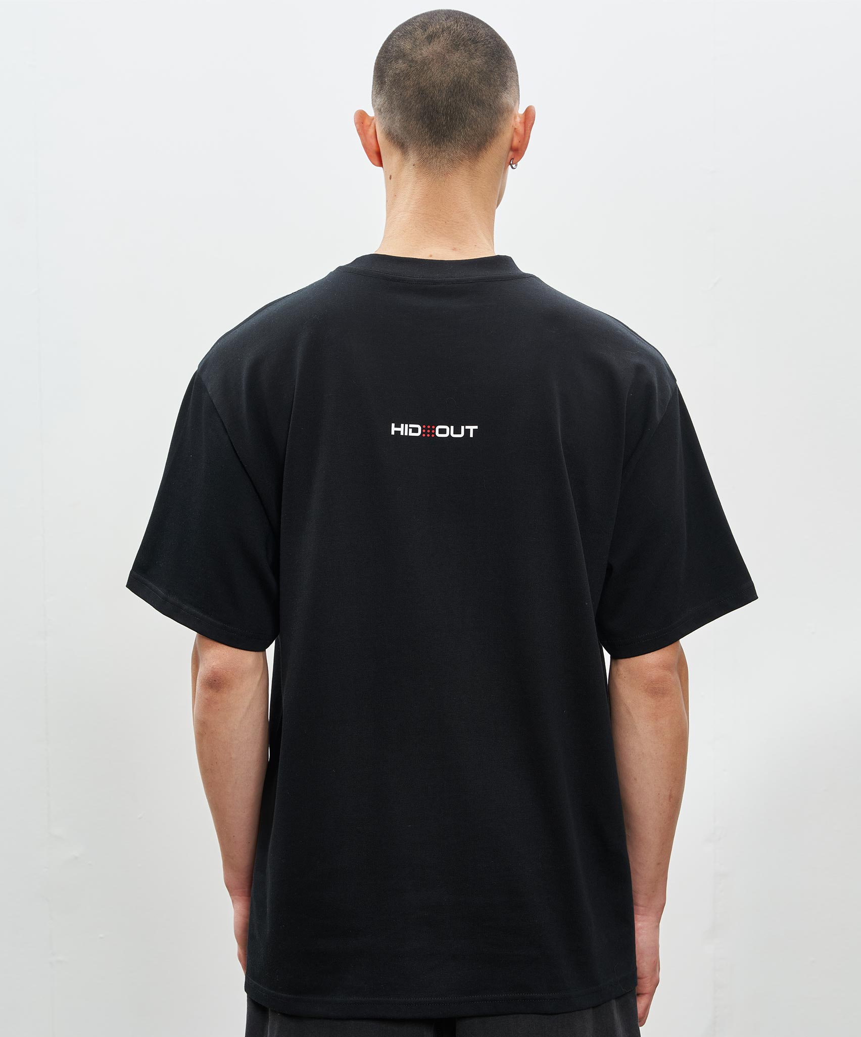 OVAL HEAVYWEIGHT TEE - BLACK / WHITE