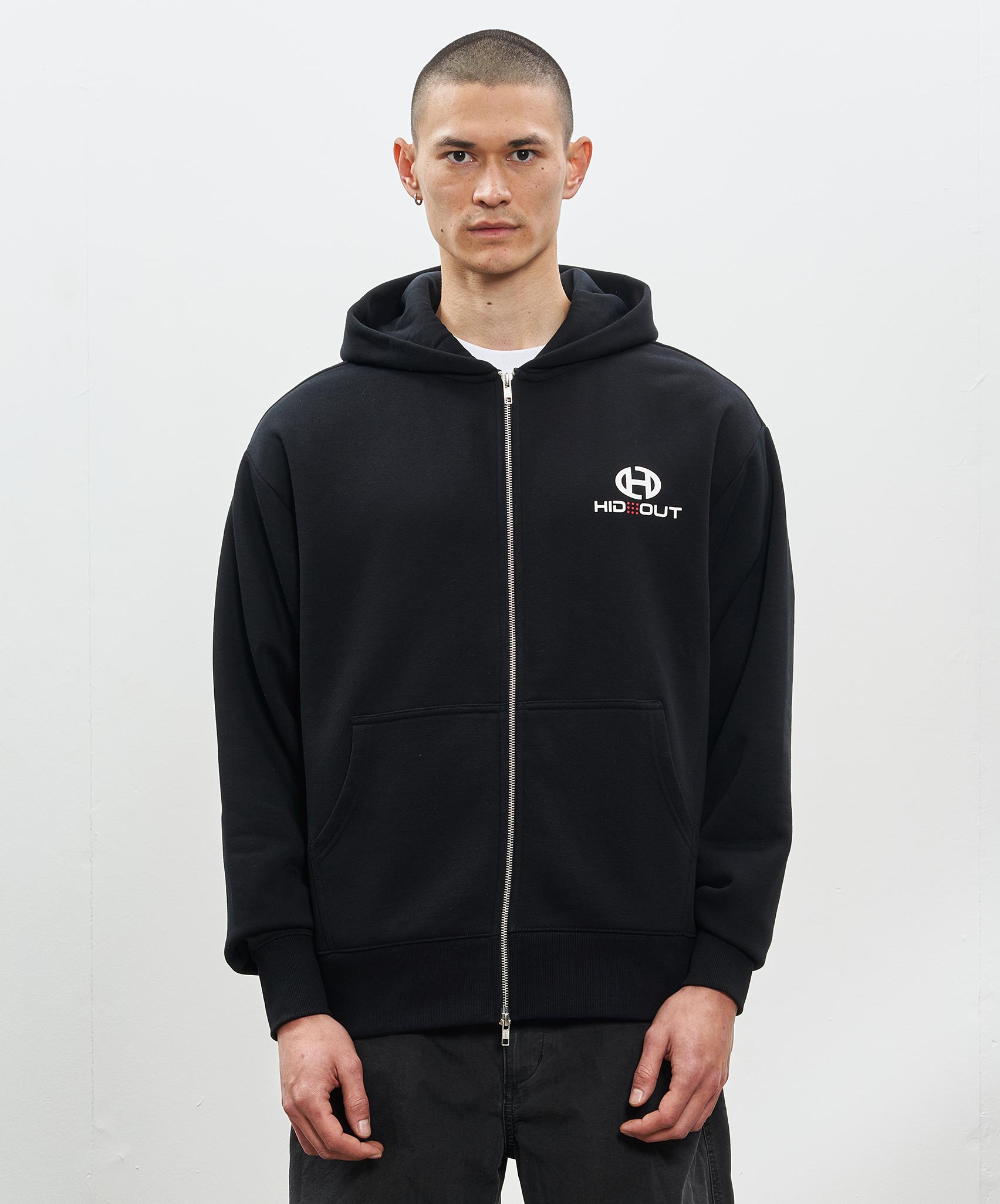 ZEST FULL ZIP HOODIE - BLACK