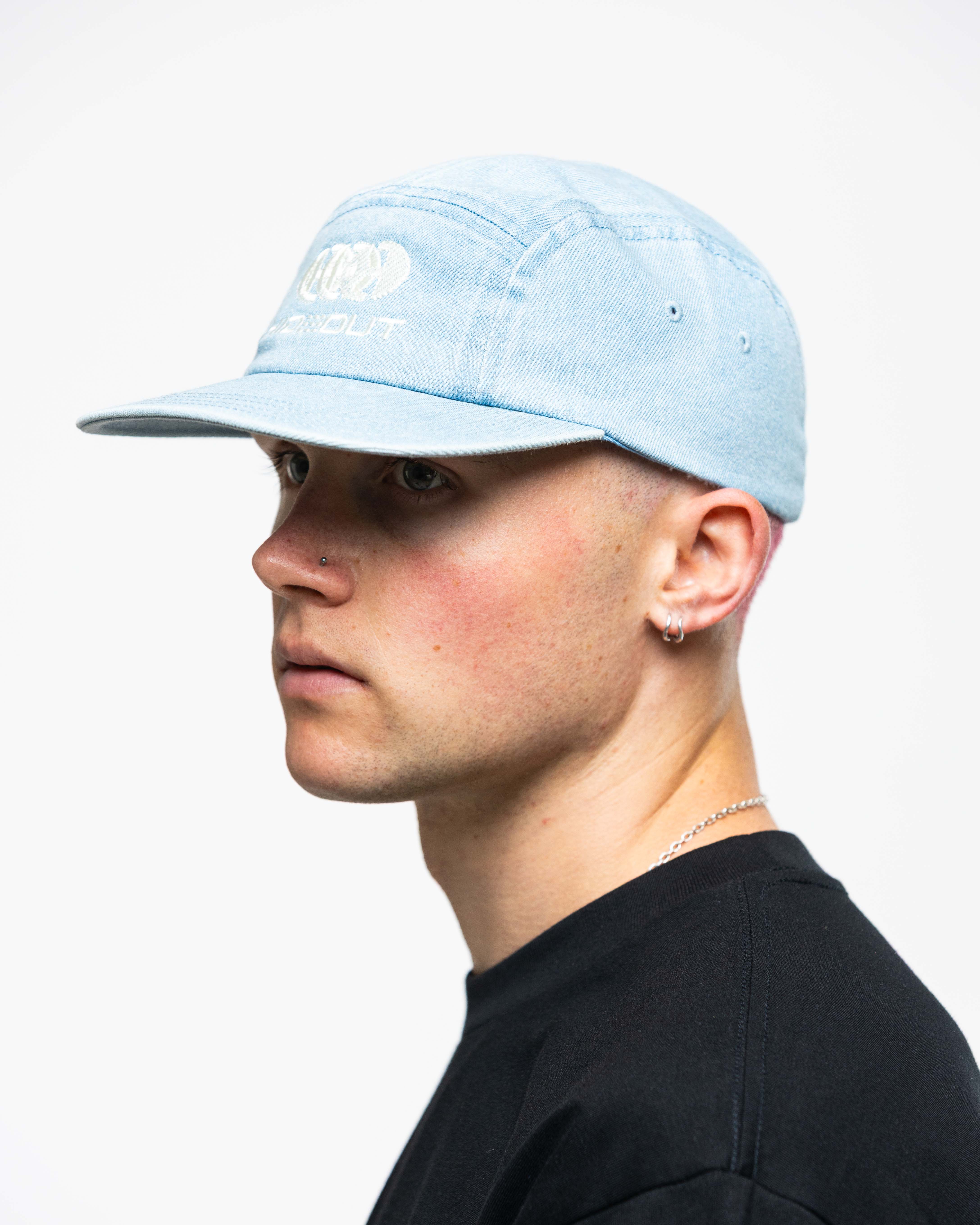 ARLO -CAP 5 PANEL FLAT VISOR- Light Denim