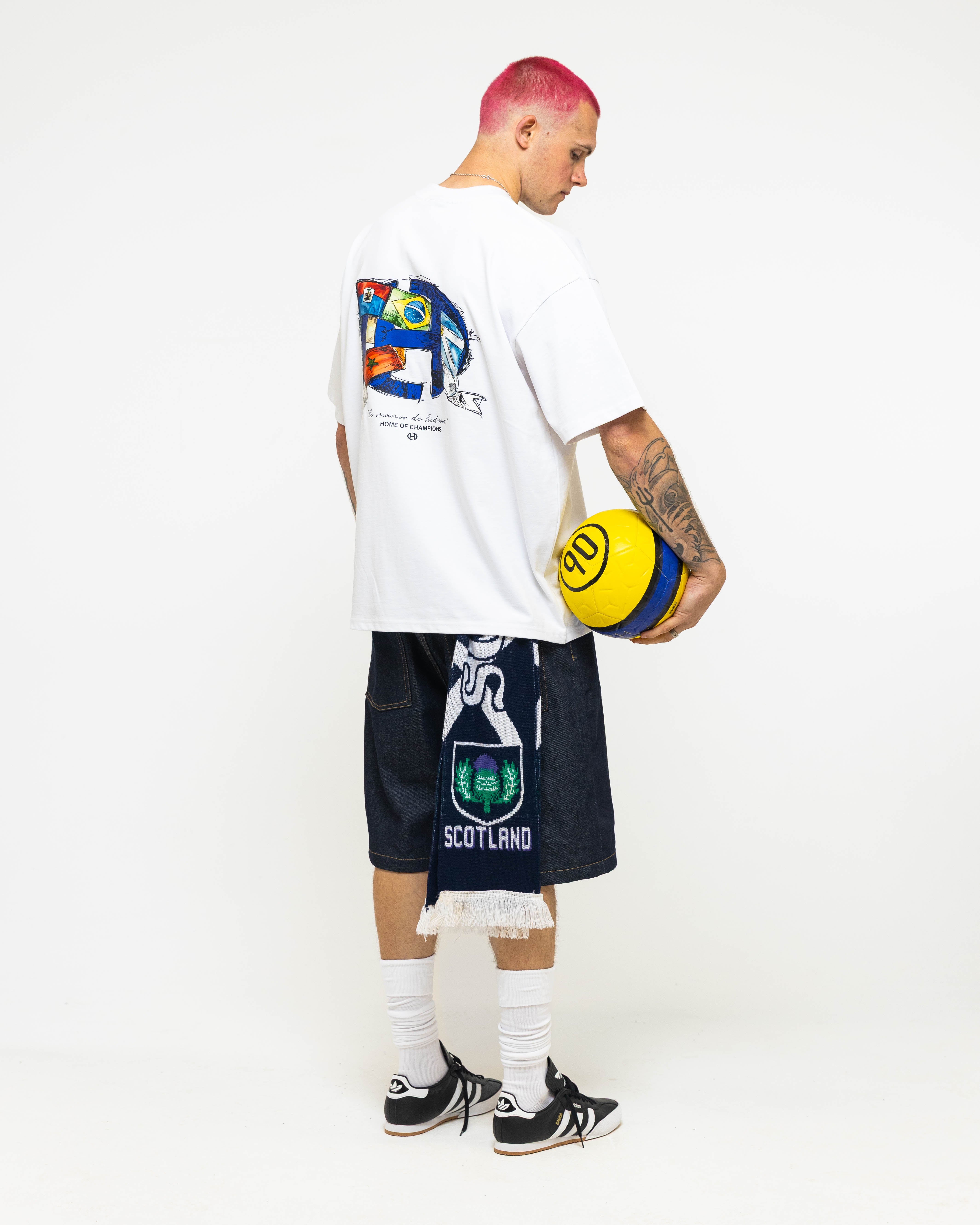 WC BANGER T-SHIRT -WHITE/BLUE