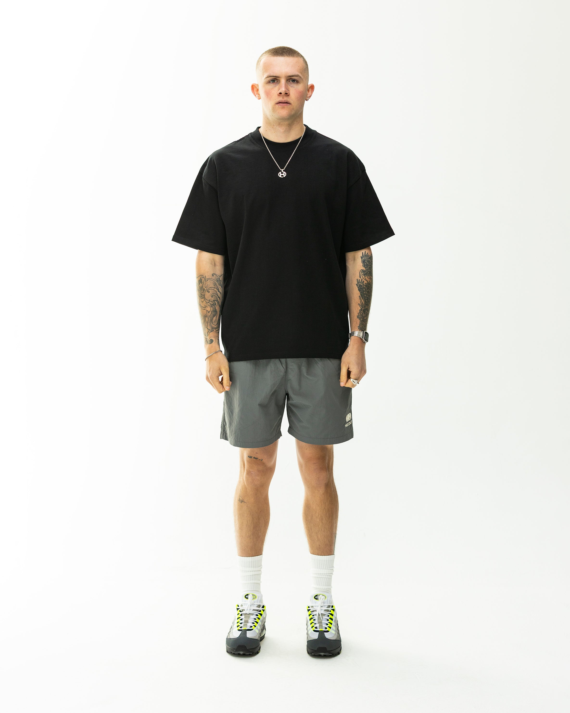 Blank tee-Oversized Fit-Black