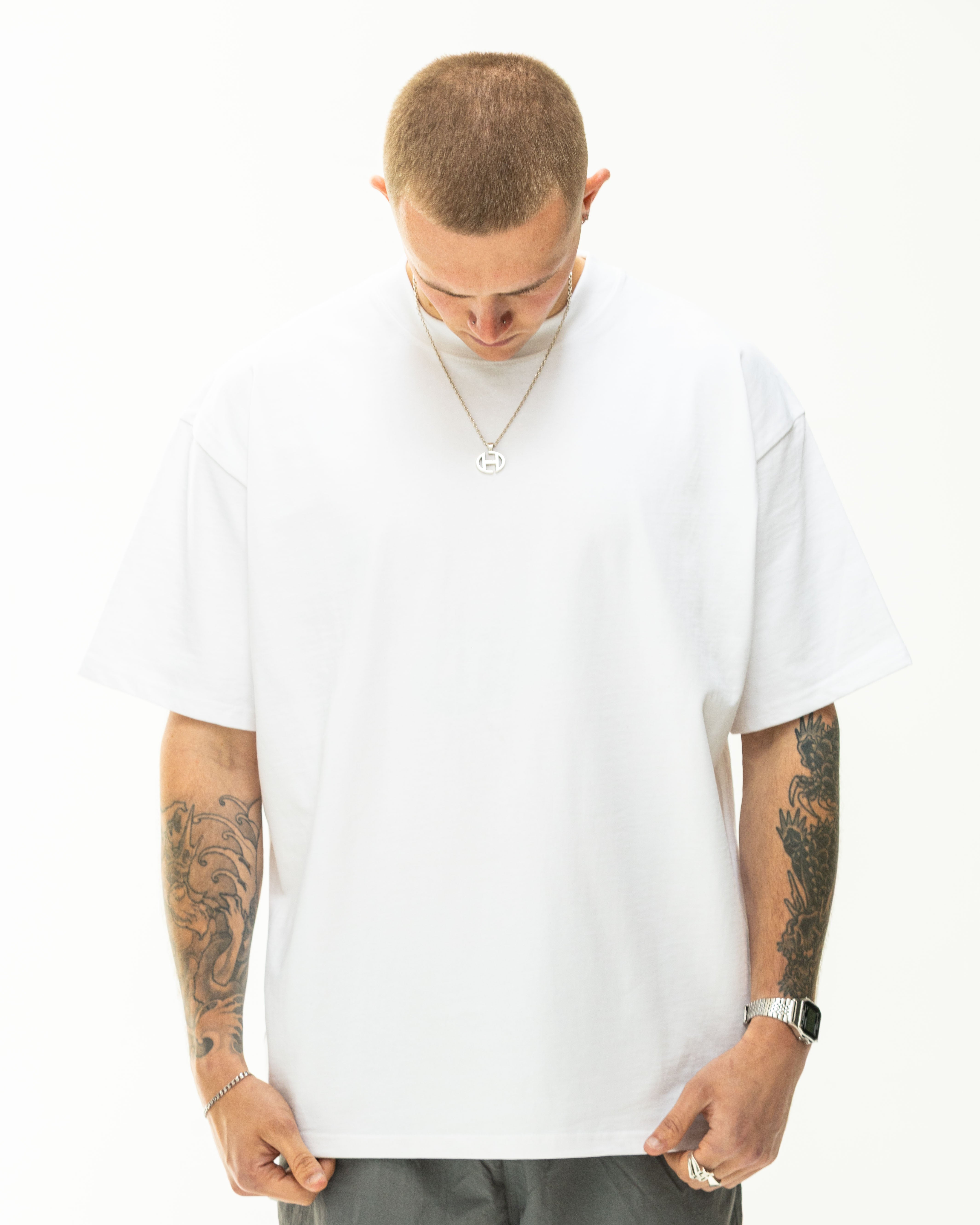 Blank tee-Oversized Fit-White