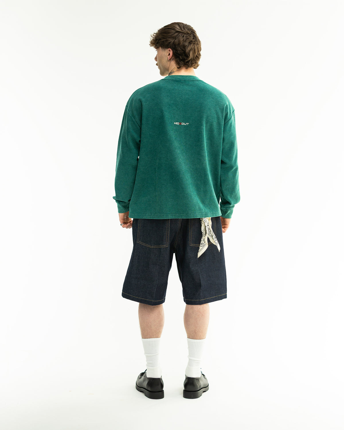 MATRIX WAFFLE L/S T-SHIRT-WASHED GREEN