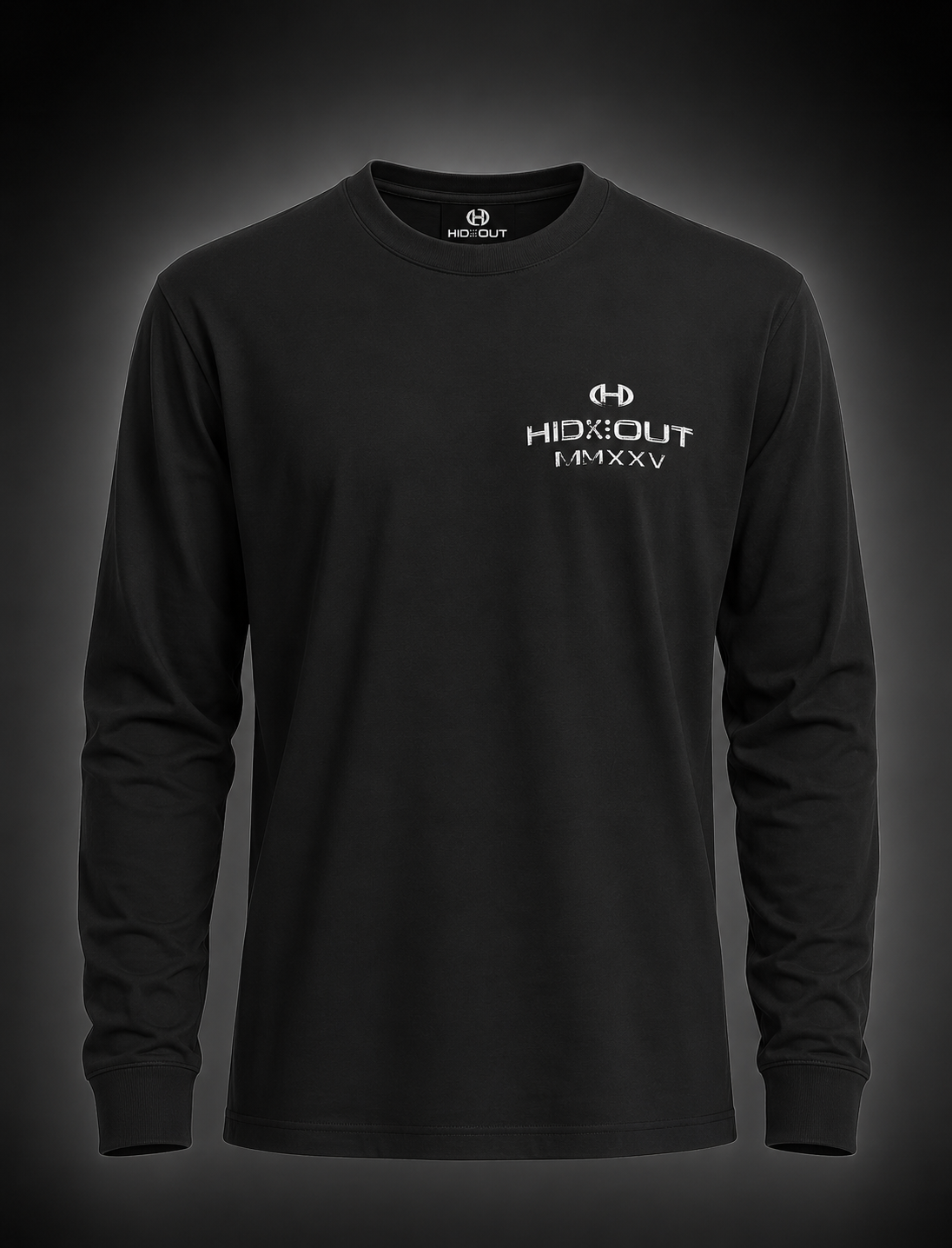 HENDRIX LONG SLEEVE TEE -BLACK