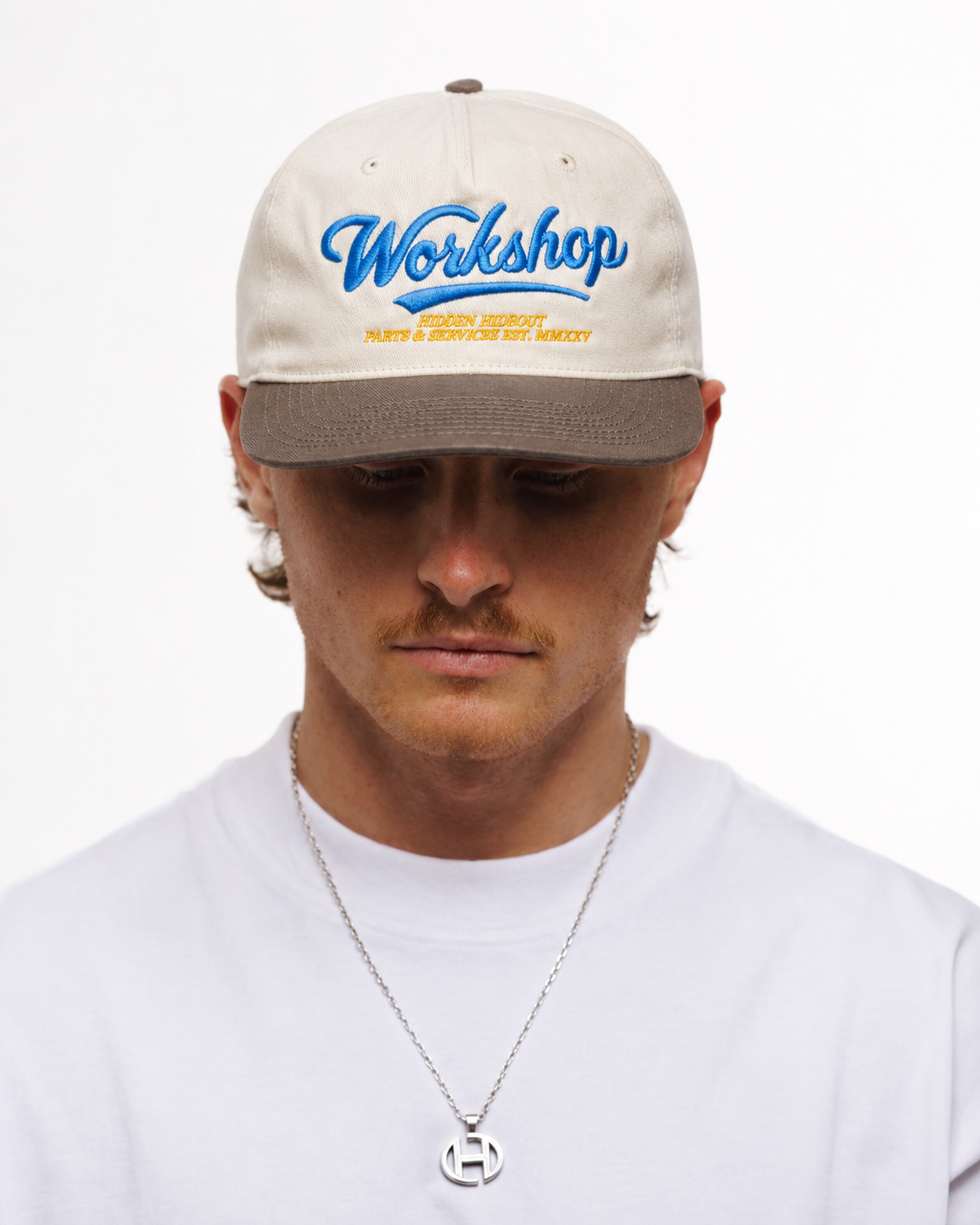 WORKSHOP 5 PANEL UNSTRUCTERED CAP-NATURAL/TOBACCO