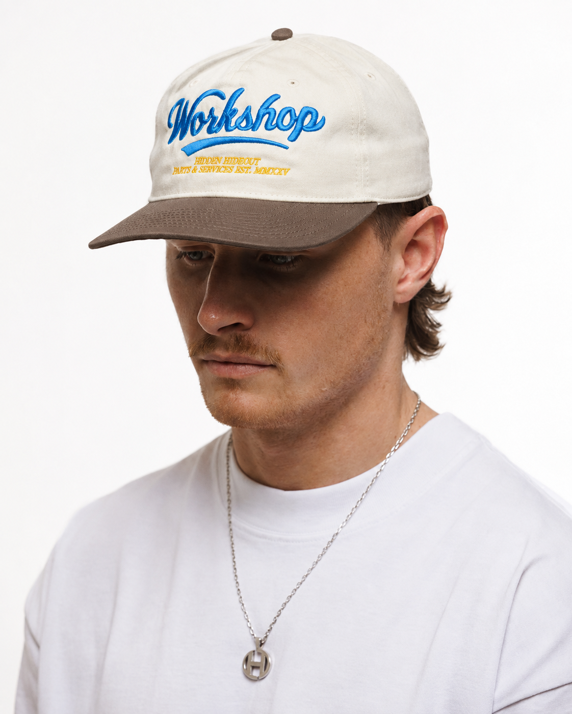 WORKSHOP 5 PANEL UNSTRUCTERED CAP-NATURAL/TOBACCO
