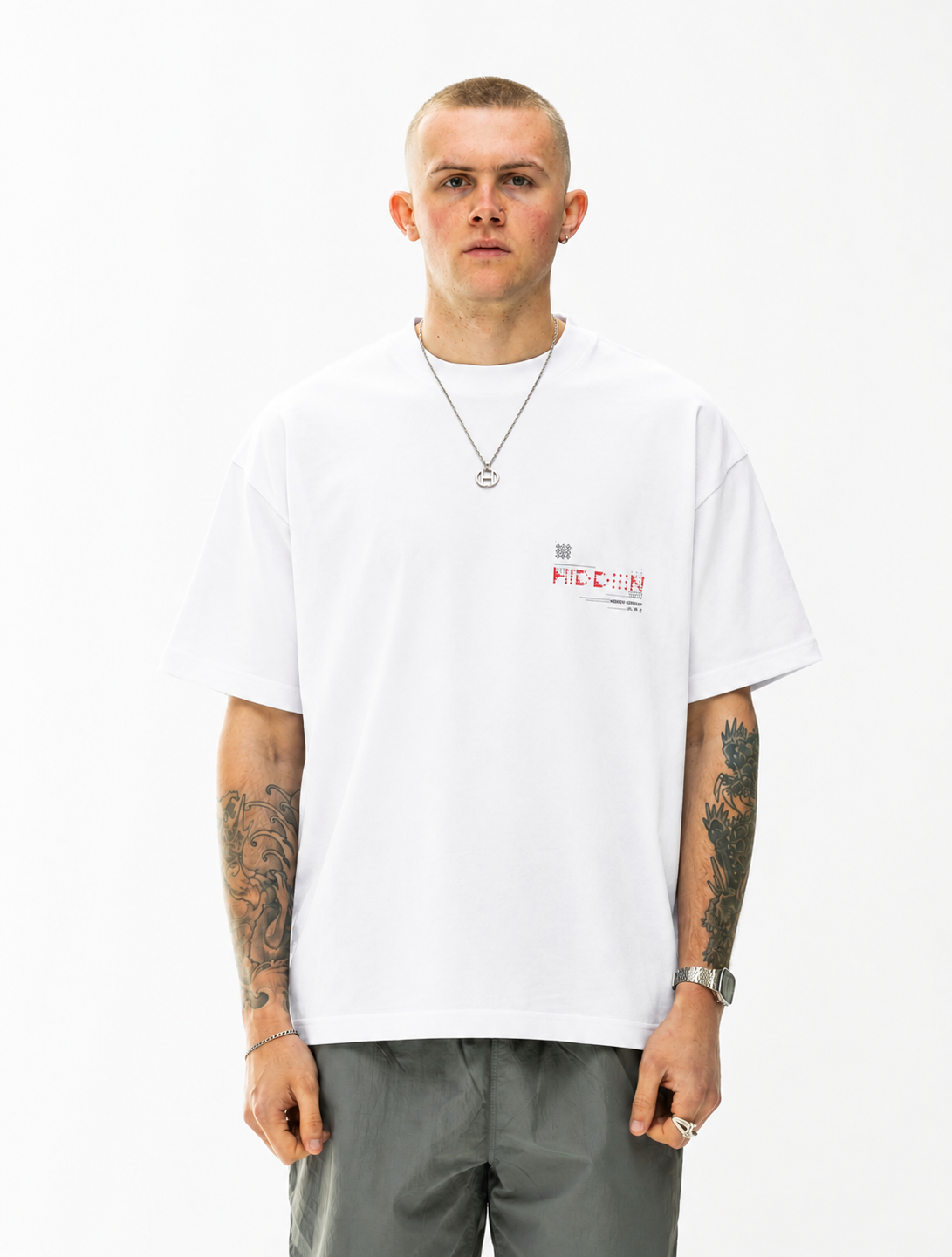 ASTRO T-SHIRT SS26-White/NG/Rose red