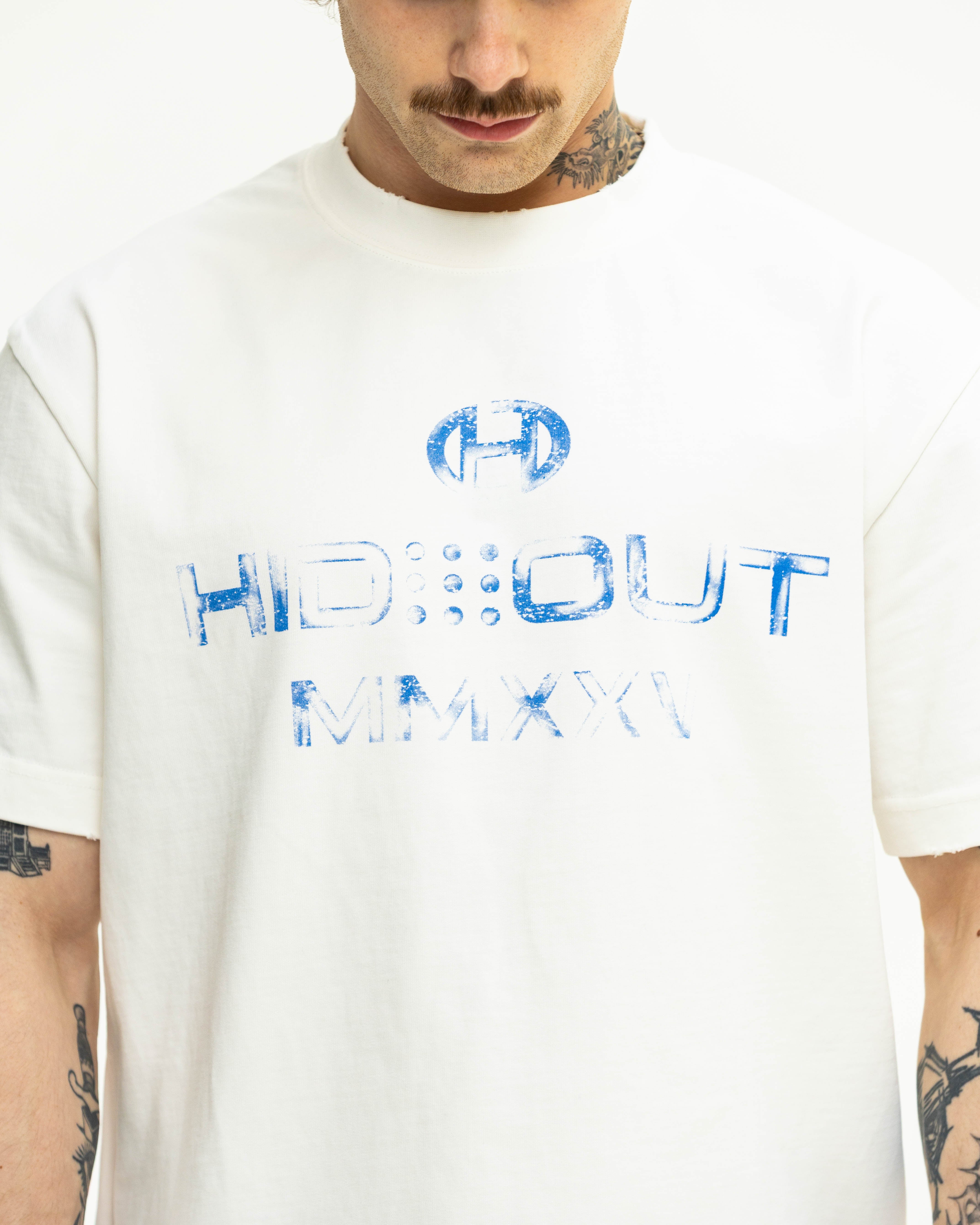 Hendrix T-shirt Vintage White/V.Cobalt