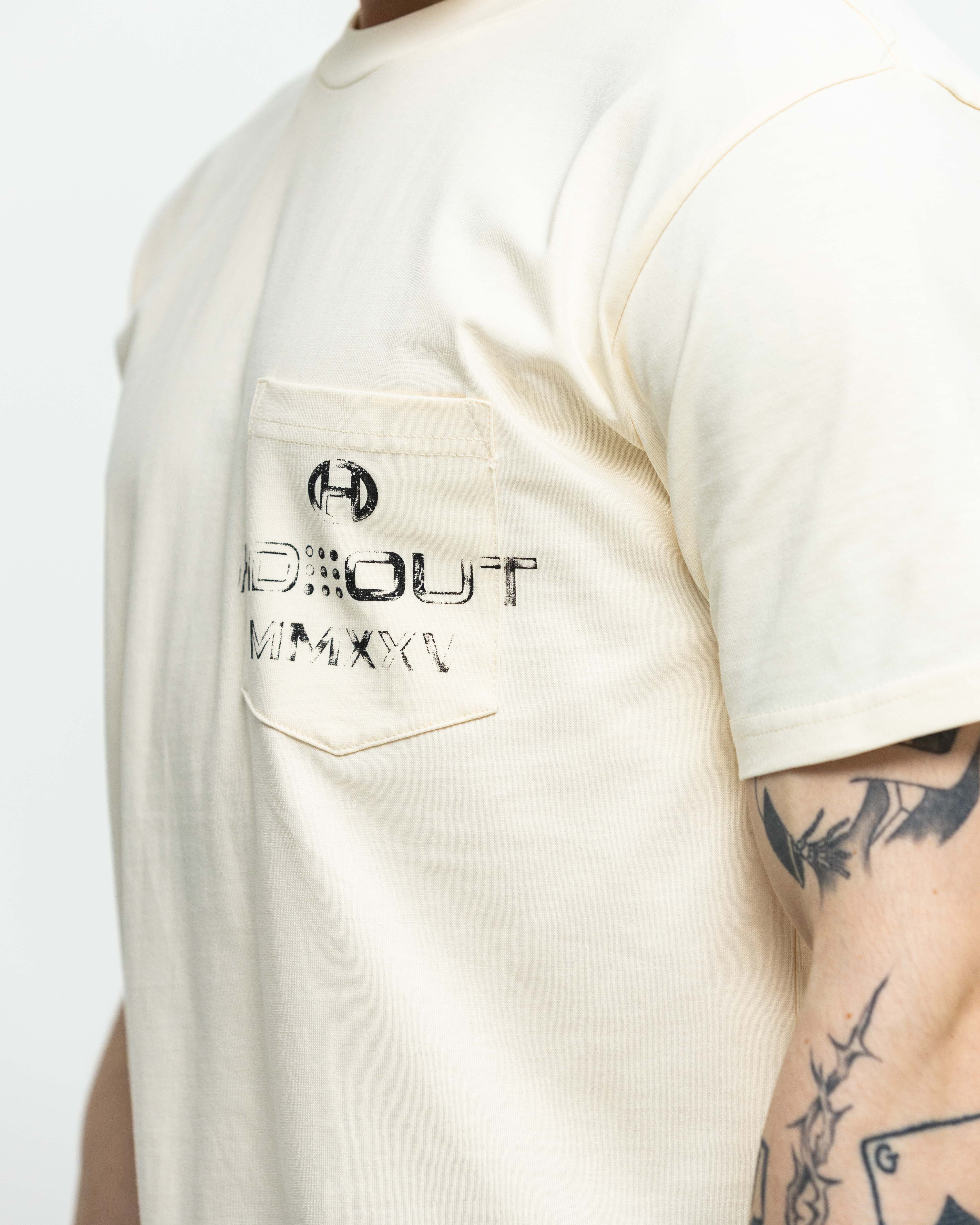 Hendrix pocket Tee-Stone
