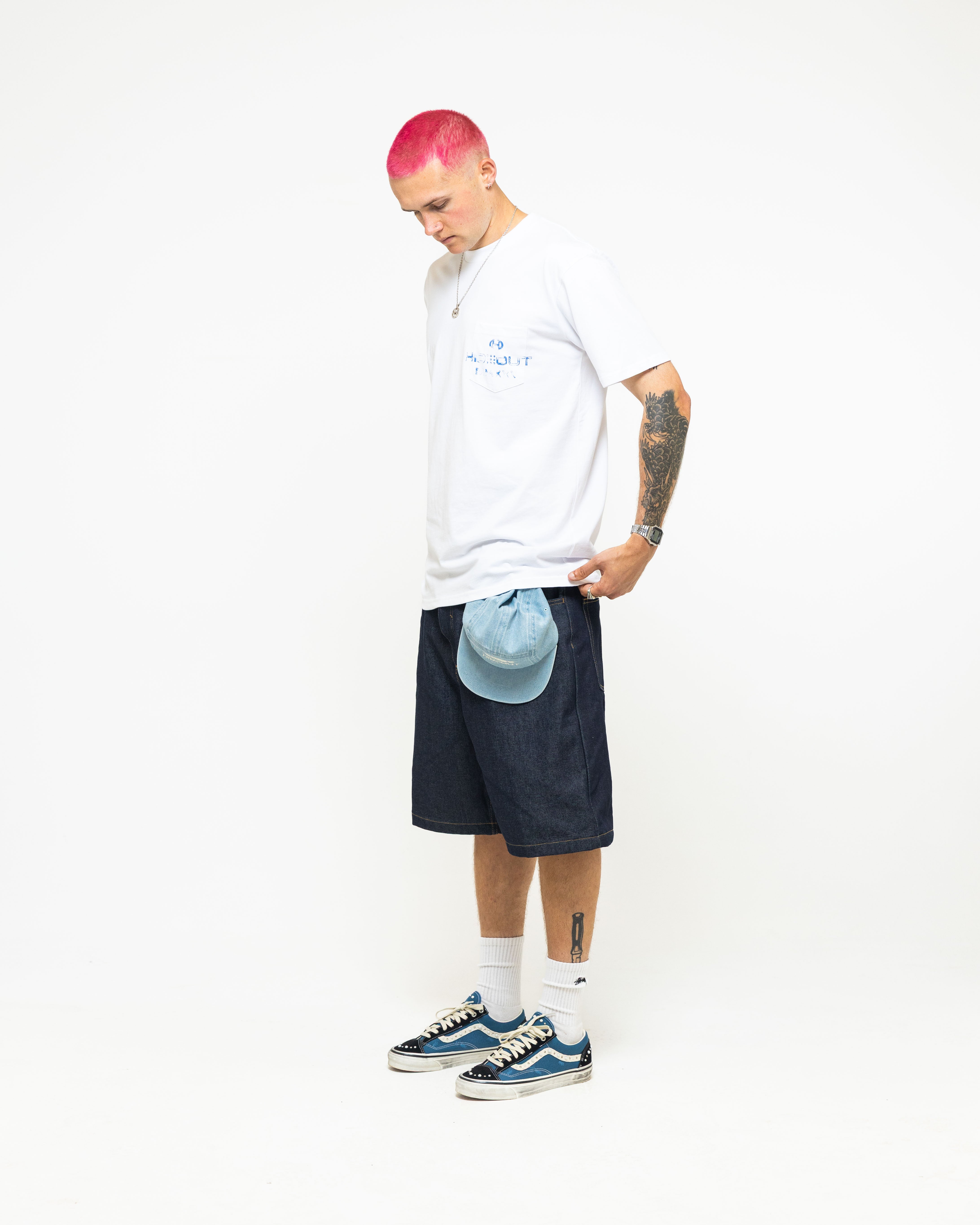 Hendrix pocket Tee-WHITE