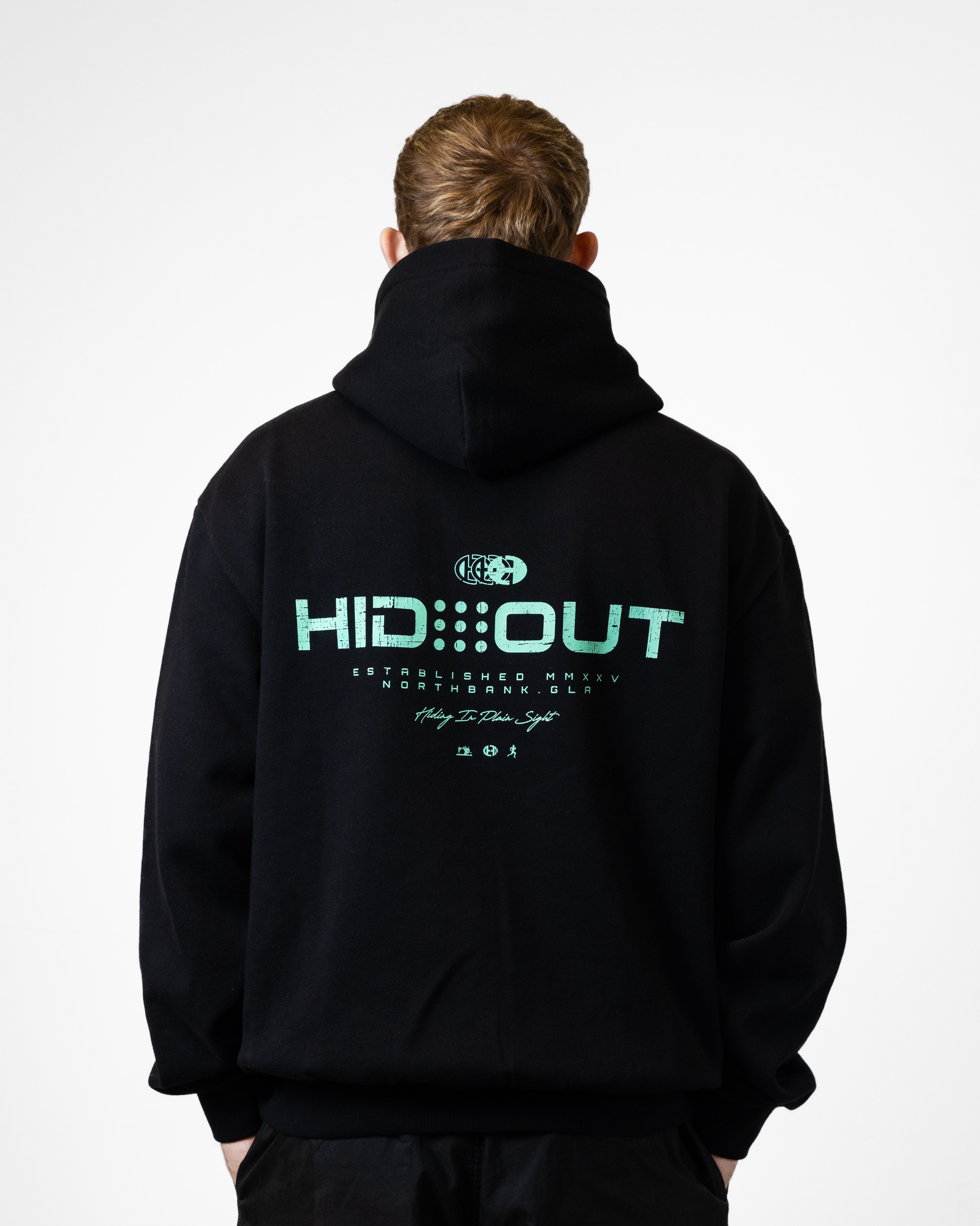 SINGER HOODY-BLACK/SEAFOAM - RELAXED FIT