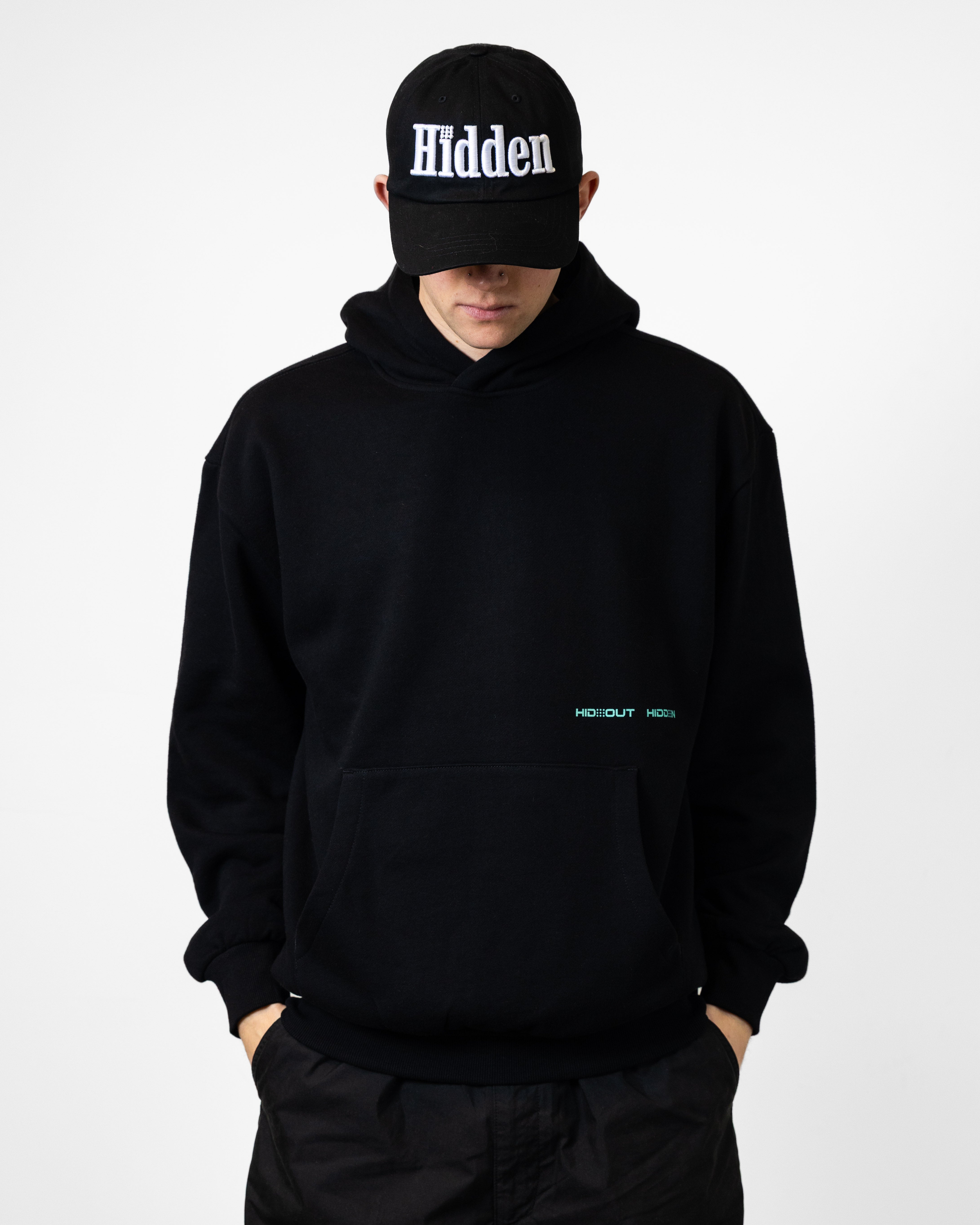 SINGER HOODY-BLACK/SEAFOAM - RELAXED FIT