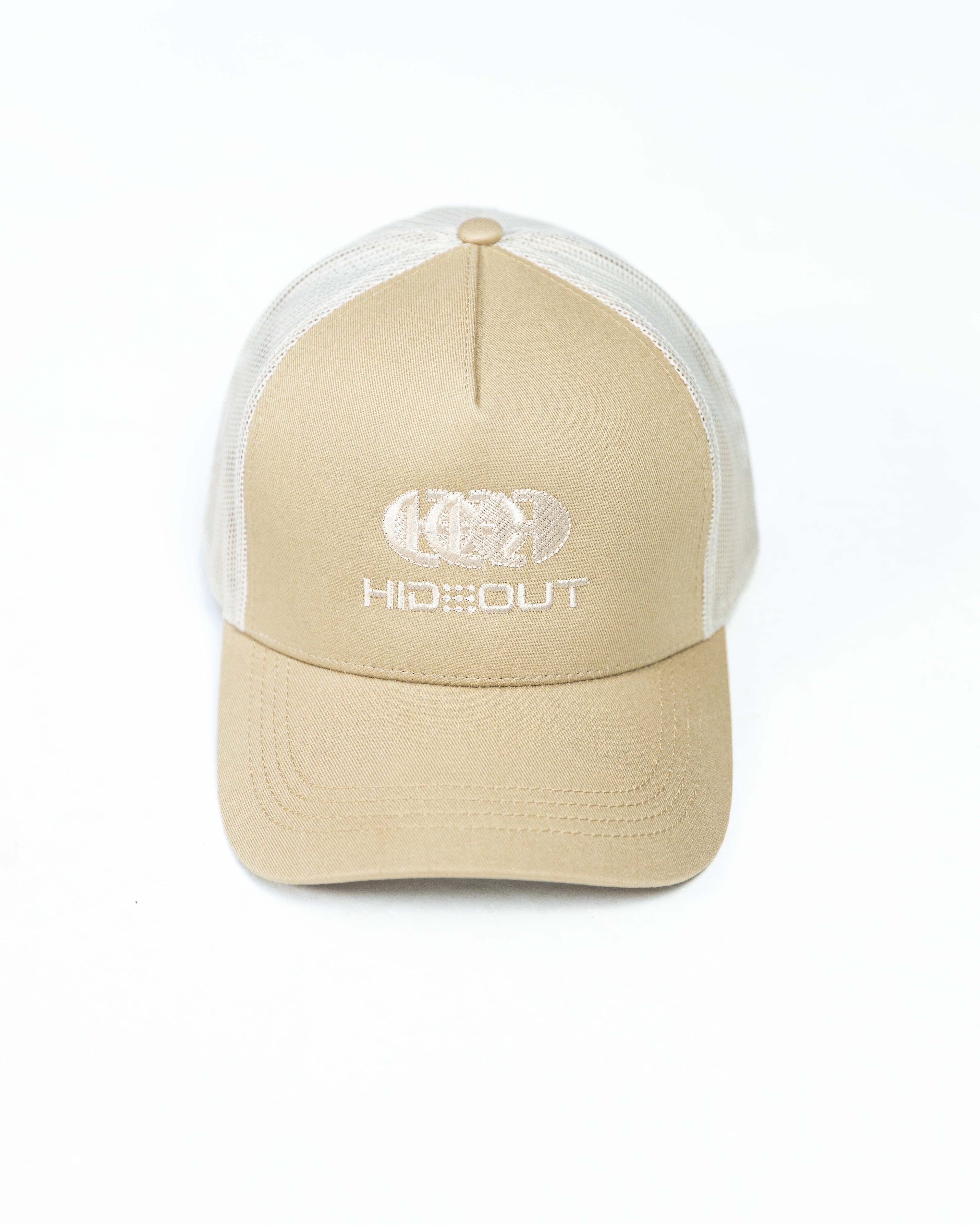 Hidden Hideout MILO TRUCKER CAP -STONE/WHISPER WHITE