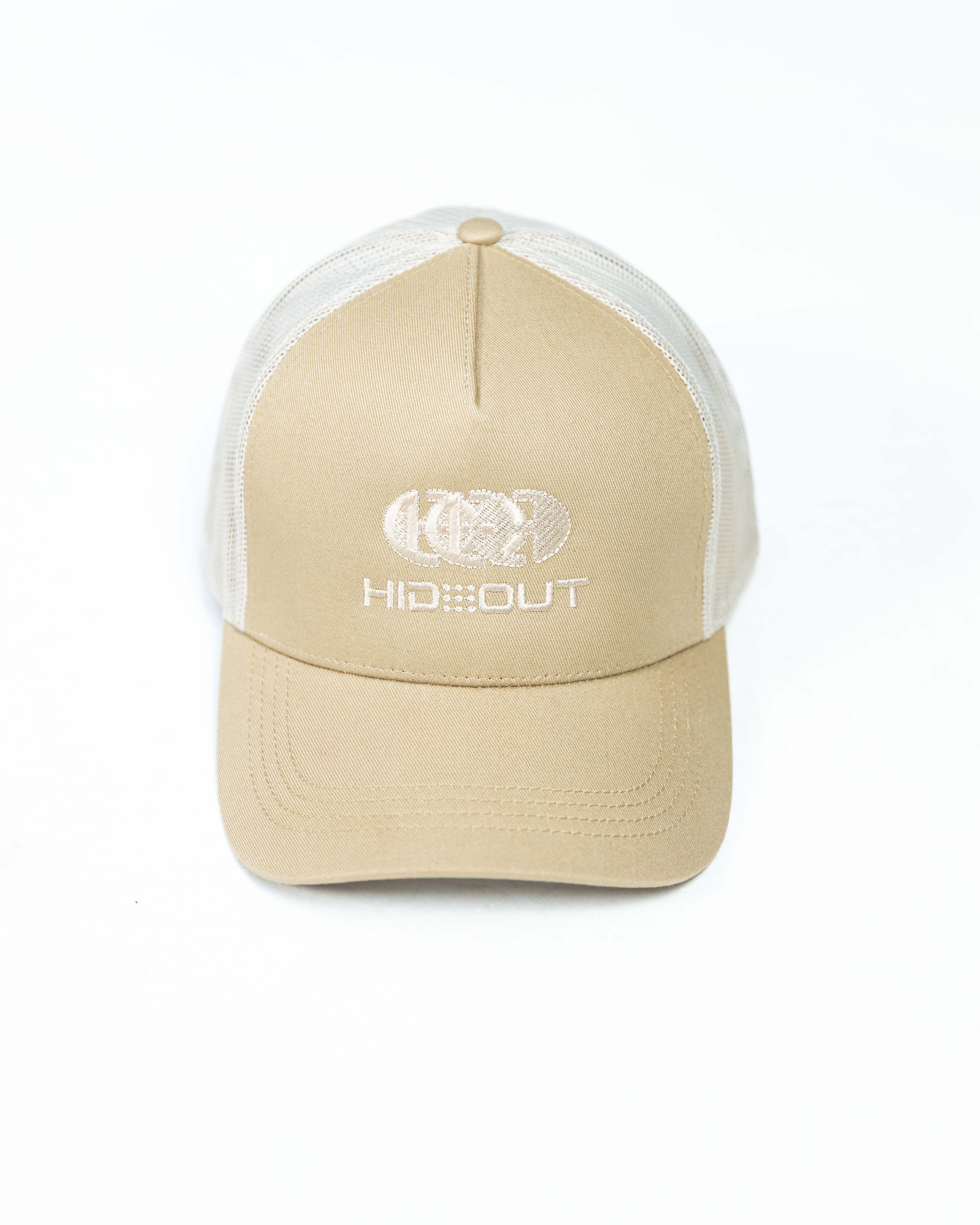 Hidden Hideout MILO TRUCKER CAP -STONE/WHISPER WHITE