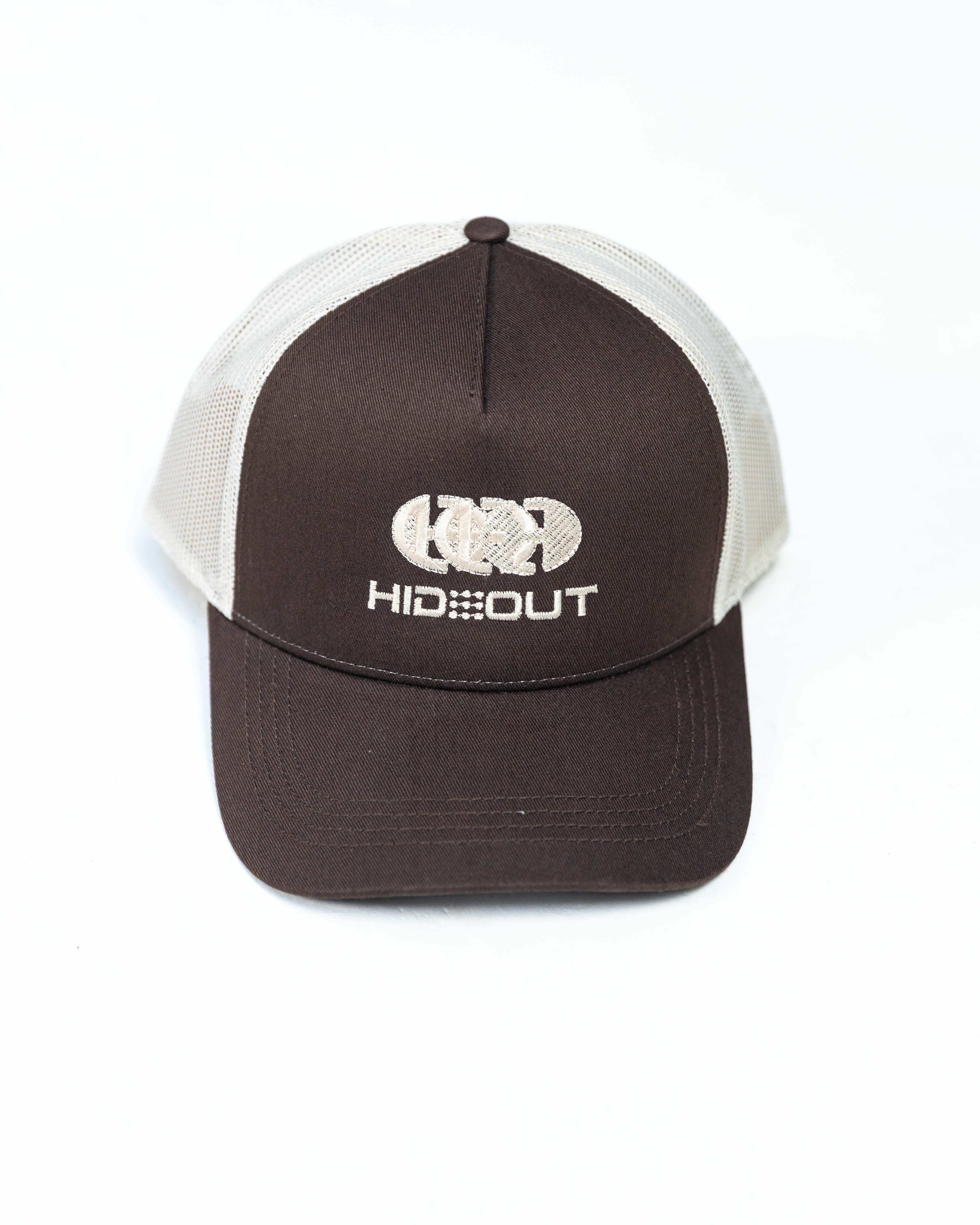 Hidden Hideout MILO TRUCKER CAP -ESPRESSO/STONE