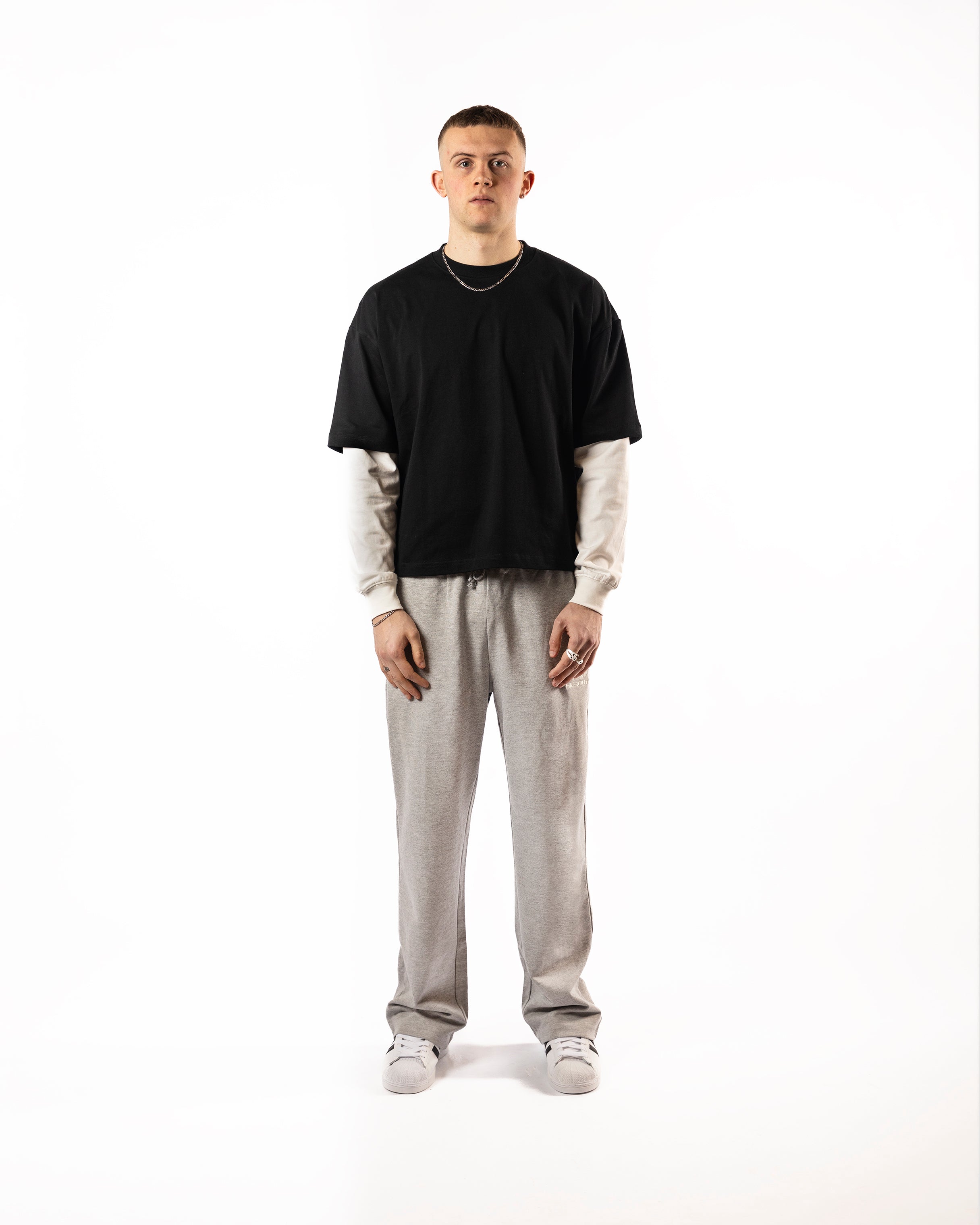 REVOLT STRAIGHT LEG JOG PANT -ATHLETIC GREY MARL SS26