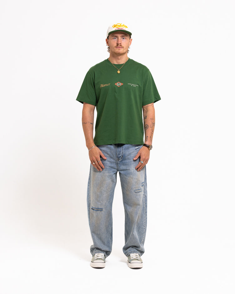 SERVICES T-SHIRT -FIELD GREEN/GOLD