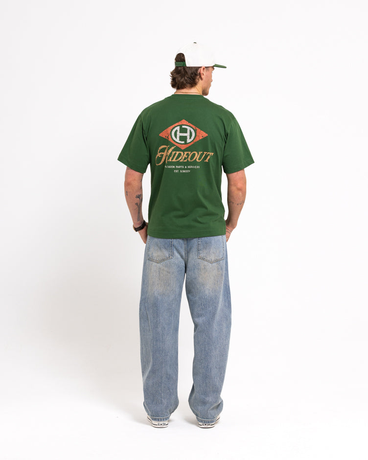 SERVICES T-SHIRT -FIELD GREEN/GOLD