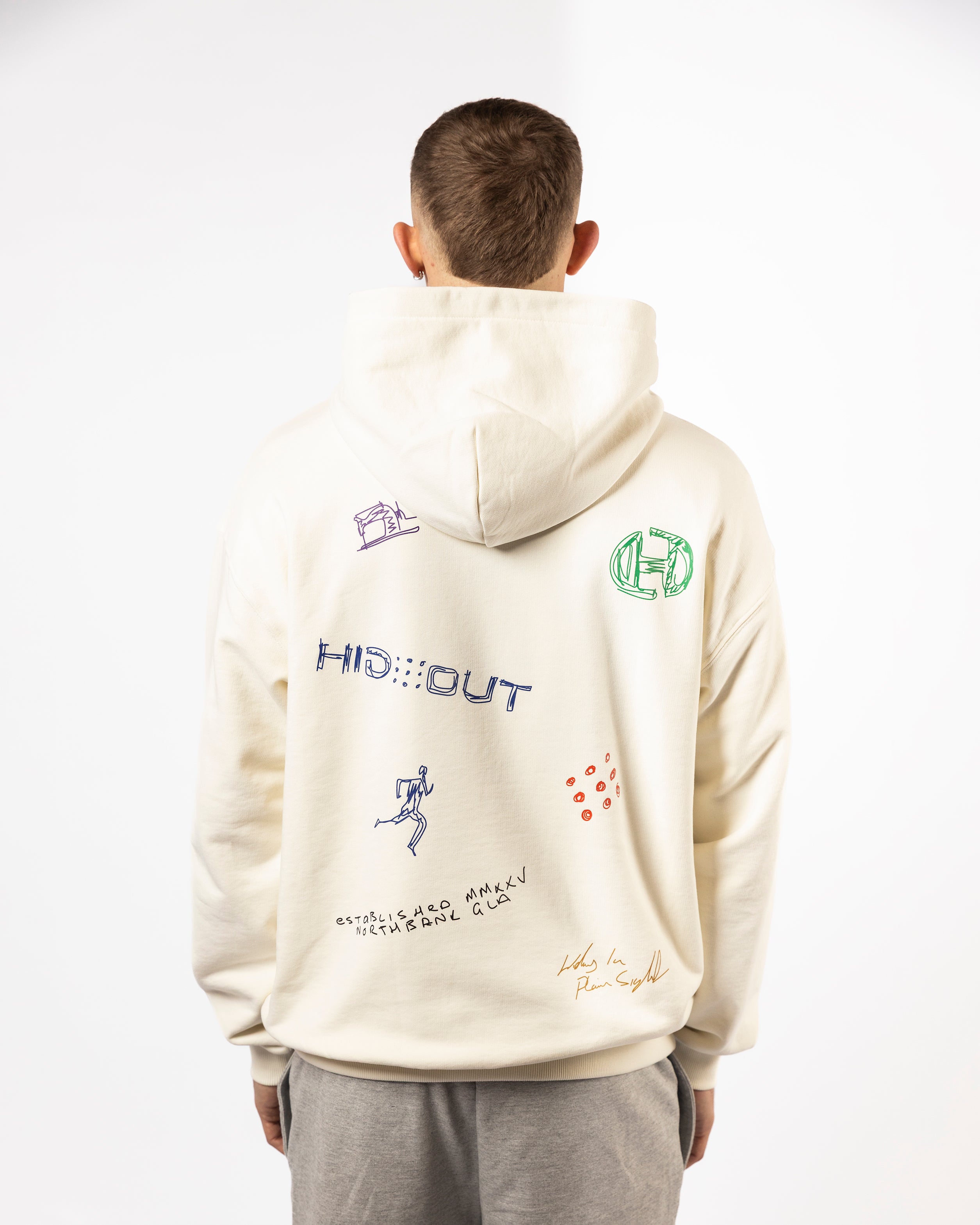 SKETCH HOODIE -NATURAL