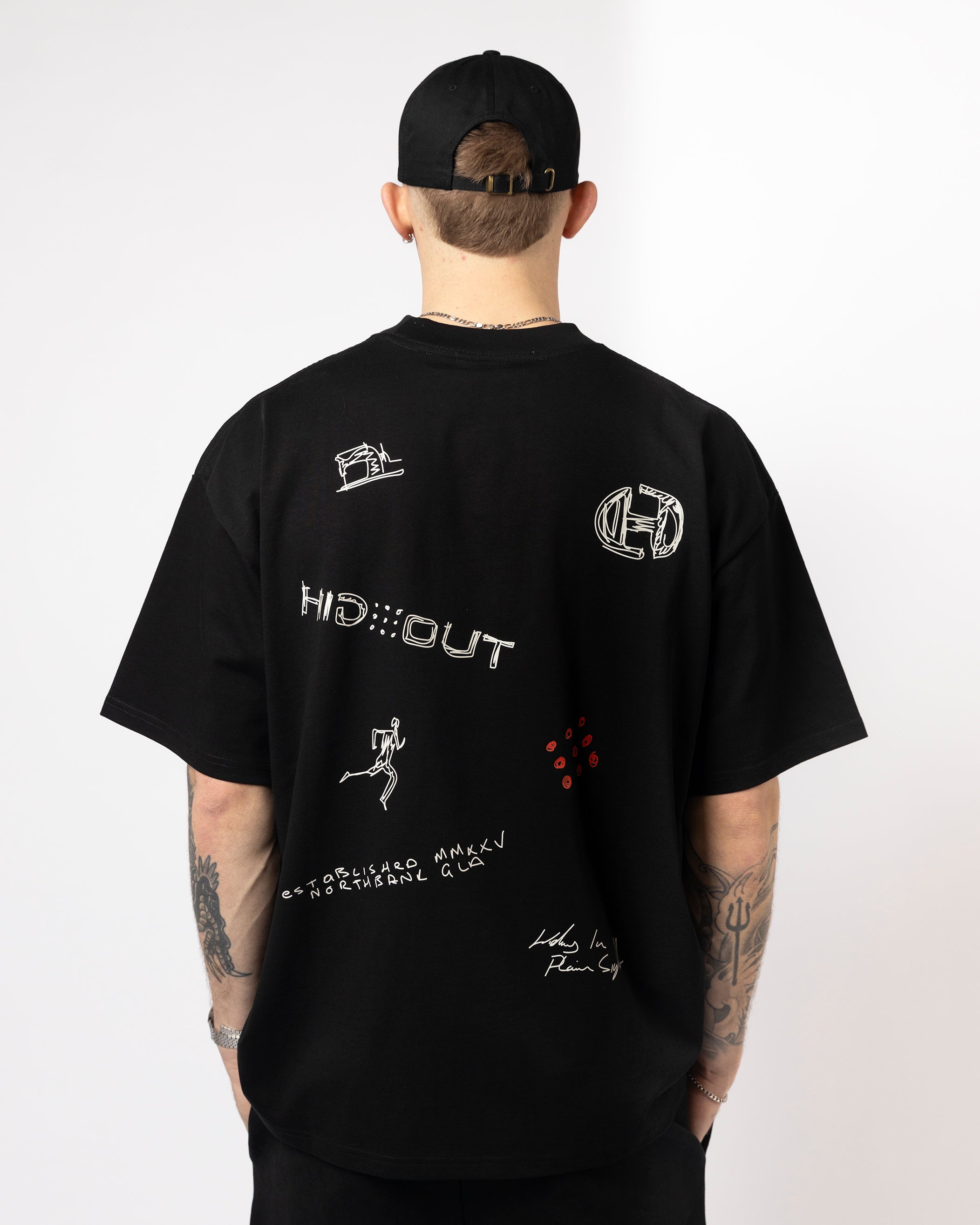 SKETCH TEE -BLACK SS26