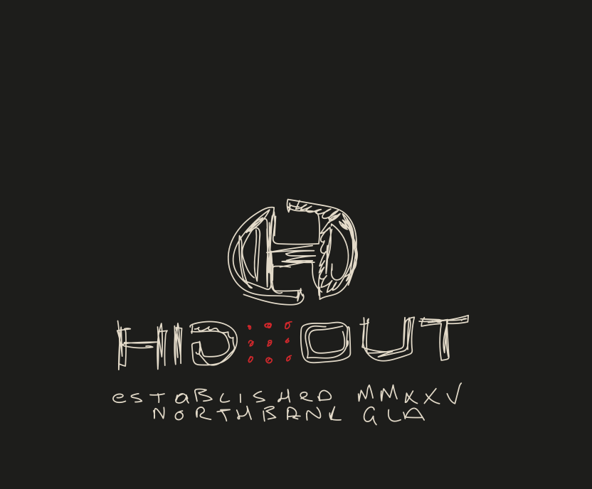 SKETCH TEE -BLACK SS26